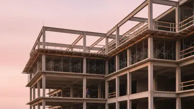 Editorial image: Institutional construction site dawn - ABC Names Coakley & Williams Its 2026 Contractor of the Year