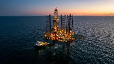 Editorial image: Jackup rig aerial dusk - Afentra Launches Two-Well Angola Drilling Program Using Sonangol Jackup