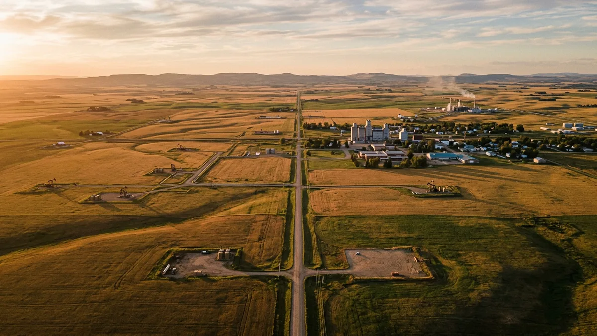 Editorial image: Rural Alberta tax dispute landscape - Alberta Eyes New Rules Forcing Oil Companies to Pay Overdue Municipal Taxes