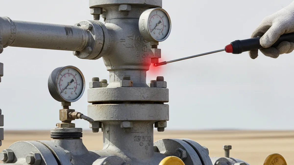 Editorial image: Methane detection equipment close-up - Alberta-Ottawa Methane Deal Reportedly Close as April 1 Deadline Approaches