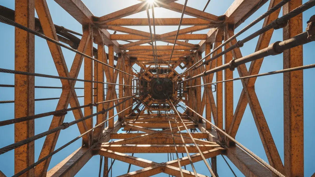 Editorial image: Drilling rig steel geometry - Alberta Premier Courts Houston Energy Crowd at CERAWeek