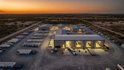Editorial image: Chemical hub aerial dusk - Centrium Energy Solutions Opens Permian and Williston Basin Chemical Warehouses to Cut Lead Times