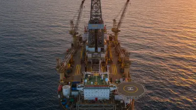 Editorial image: Drillship aerial deepwater isolation - Equinor Kicks Off Six-Well Deepwater Gas Campaign Offshore Brazil
