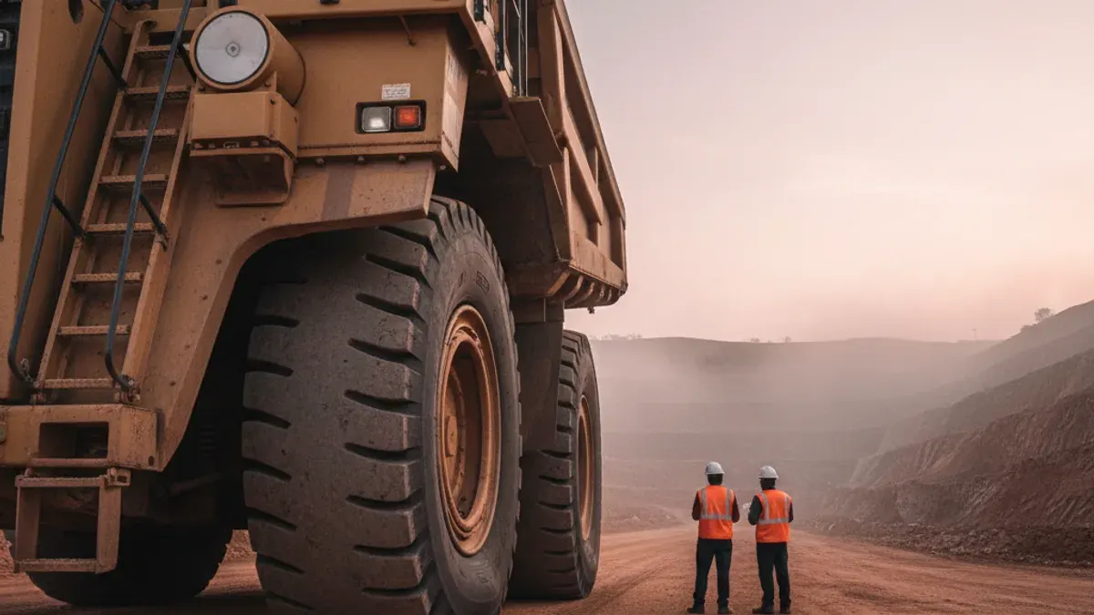 Editorial image: Dawn haul truck inspection Ghana - Ghana Contractor E&P Plans $1.2 Billion Equipment Push at Gold Fields' Tarkwa and Damang Mines