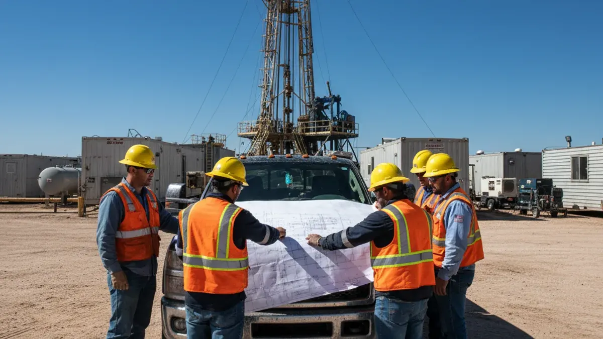 Editorial image: Field crew strategic planning session - Industry Expert Revisits a Decade of Shale, Offshore, and AI Shifts Since 2017