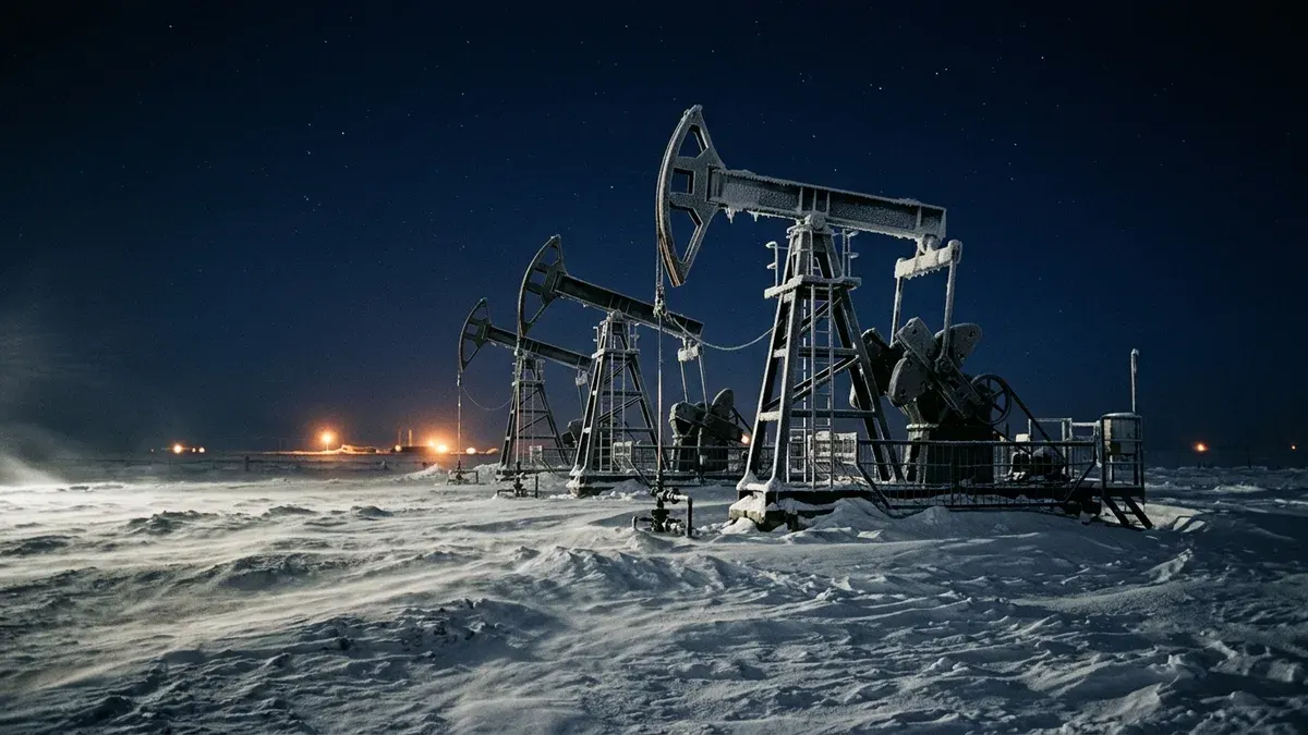 Editorial image: Frozen pumpjacks, winter shutdown - January Winter Storm Knocked 410,000 bpd Offline, Biggest US Output Drop in Two Years