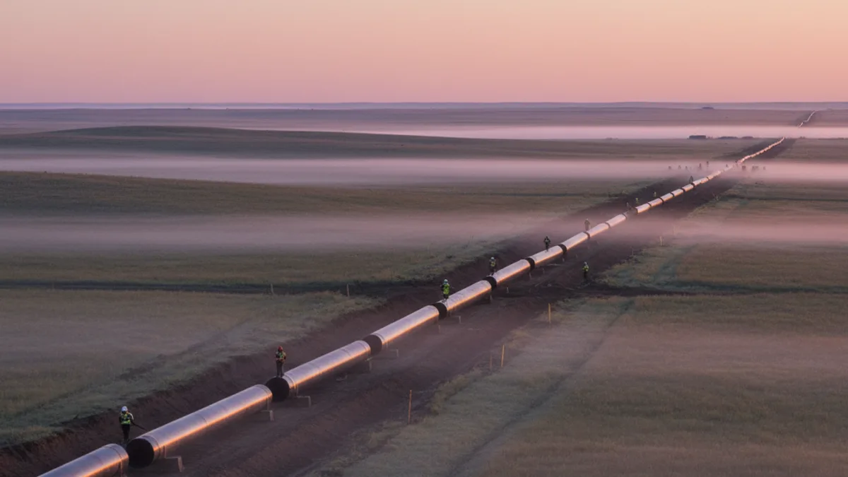 Editorial image: Pipeline dawn alignment panorama - Leadership Alignment Drives Drilling Innovation, Caturus Energy VP Says