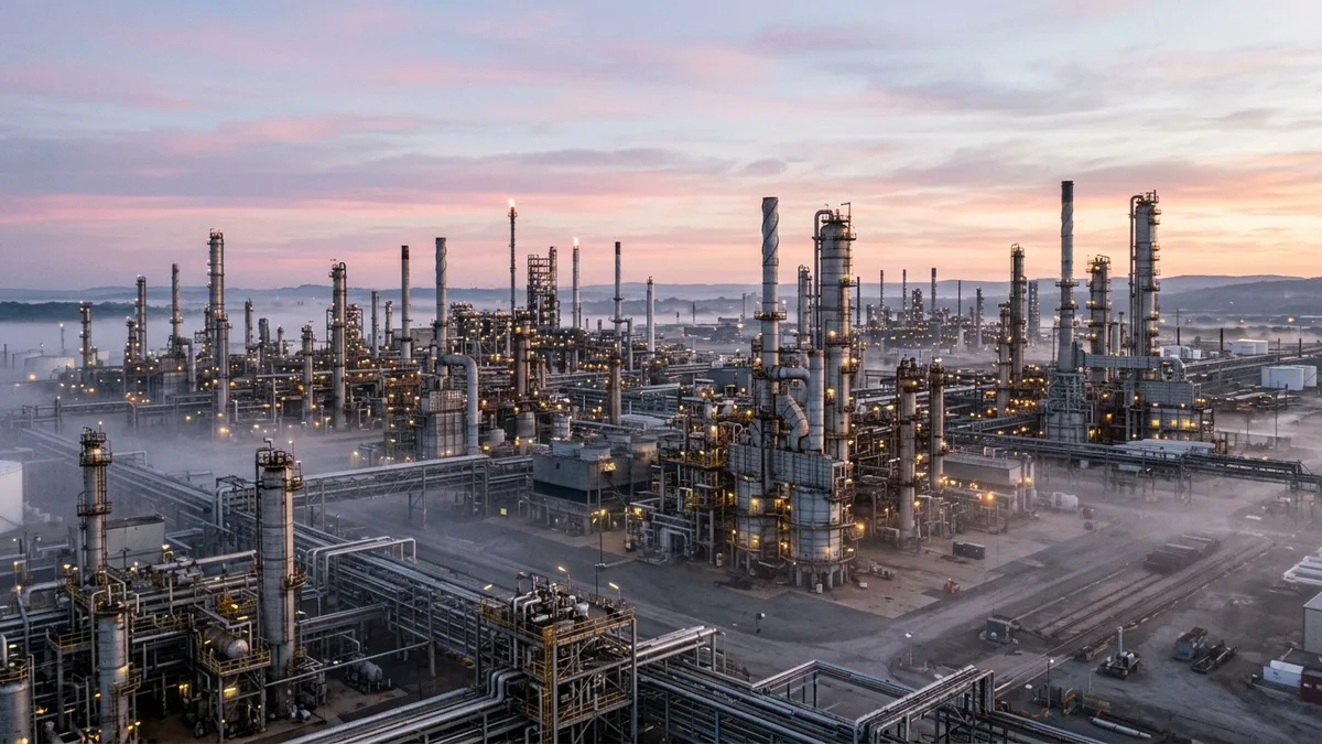 Editorial image: Refinery dawn, systemic complexity - Asset Integrity Silos Are a Process Safety Problem, and Subcontractors Are Exposed