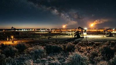 Editorial image: Pumpjack field, night operations - BLM Posts Record Q1 Lease Revenue at $593 Million, Signaling a Busy Federal Drilling Pipeline