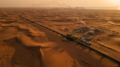 Editorial image: Aerial pipeline desert disruption - Drone Strike Cuts Saudi Pipeline Flow by 700,000 Barrels a Day, Export Impact Looms