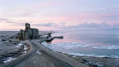 Editorial image: Arctic port dawn panorama - Federal Government Sets 2030 Deadline for Churchill LNG Port, Kinew Warns