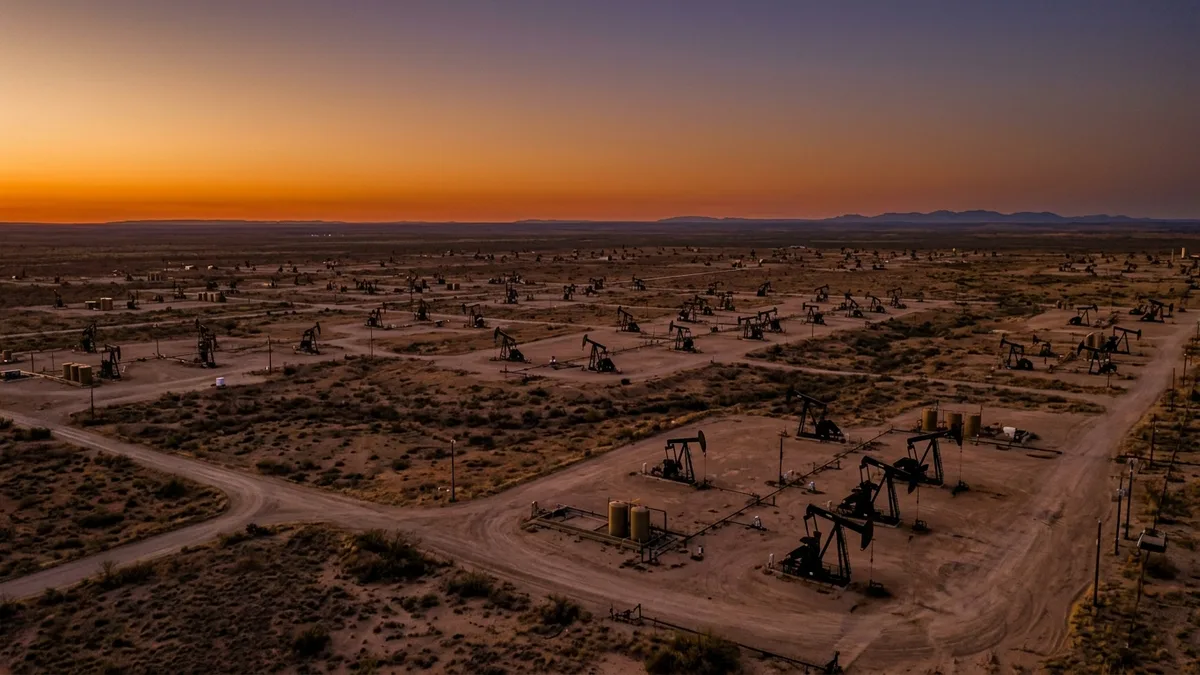 Editorial image: Idle pumpjacks, restrained production - Permian Producers Are Sitting on High Prices Instead of Drilling More