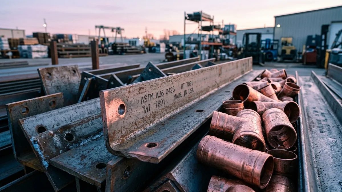 Editorial image: Metal materials tariff pressure - Section 232 Tariff Hike on Steel, Aluminum, and Copper Creates Uneven Cost Pressure for Contractors