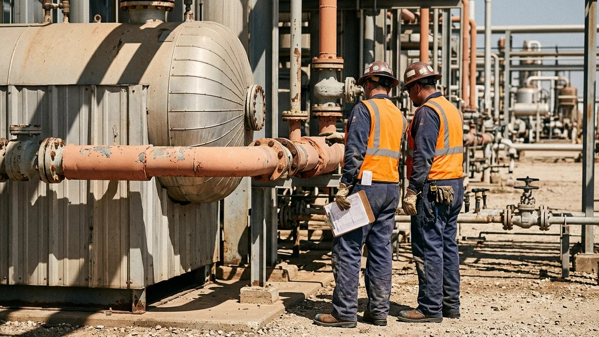 Editorial image: Refinery inspection crew working - Six API SCIMI Standards Published in 2025, Including Updates to Core Inspection Codes