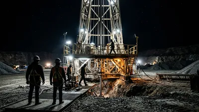 Editorial image: Night quarry drilling rig - Six Mine Safety Shifts Subcontractors Need to Watch in 2026