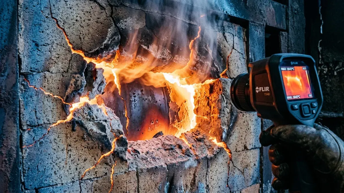 Editorial image: Refractory hotspot thermal inspection - Thermal Hotspot Control Moves to the Forefront of High-Temperature Equipment Integrity