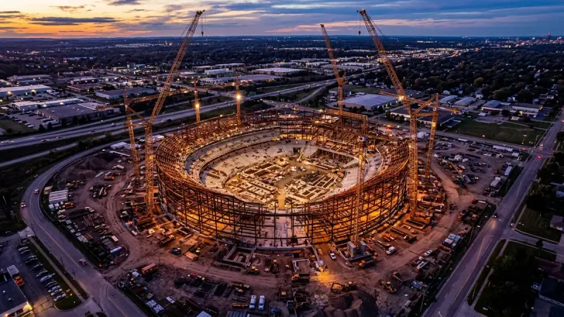 AECOM Hunt and Turner Break Ground on $2.4B Cleveland Browns Domed Stadium - FieldNews