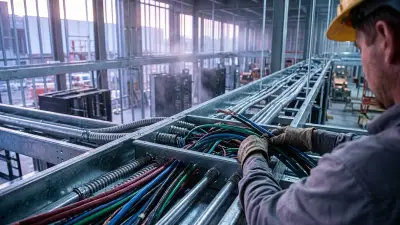 Editorial image: Electrical trades inside data center - AI Data Center Boom Sparks Construction Hiring Race for Electricians, HVAC Techs, and Welders