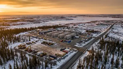 Editorial image: Arctic workforce camp aerial - Canada's Northern Build-Out Needs Skilled Trades Now — Subcontractors Who Plan Ahead Will Win the Work