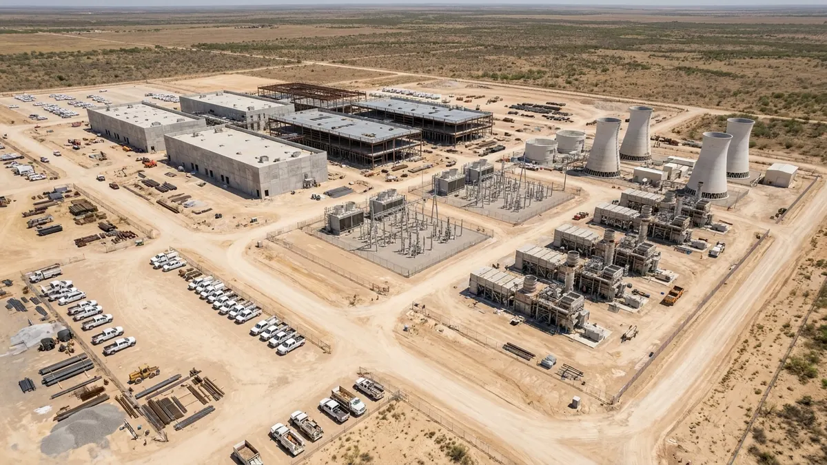 Editorial image: Data center power infrastructure buildout - EIA Forecasts Flat Natural Gas Power Generation This Summer, Record Peak in 2027 Driven by Data Centers