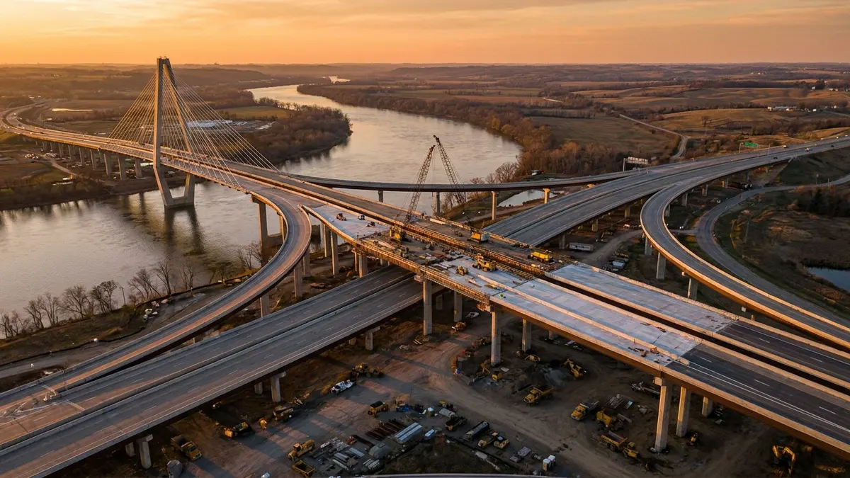 Editorial image: Aerial highway infrastructure investment - House Committee Backs $580B Surface Transportation Bill Through 2031