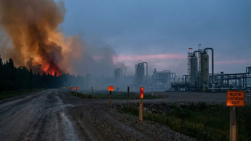 Six Out-of-Control Alberta Wildfires Put 500,000 Bopd of Oil Sands Production at Risk - FieldNews