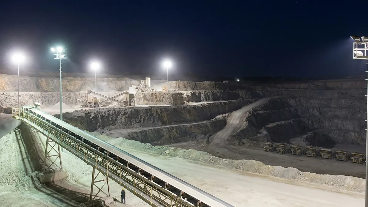 Editorial image: Quarry night, idle scale - Tariffs, Labor, and Supply Chain Top Concerns at Aggregate Industry Roundtable