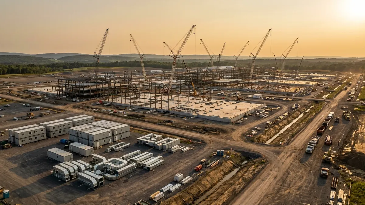 Editorial image: Megafab construction site scale - Bechtel Tapped as EPC Partner for Micron's $100B New York Semiconductor Megafab
