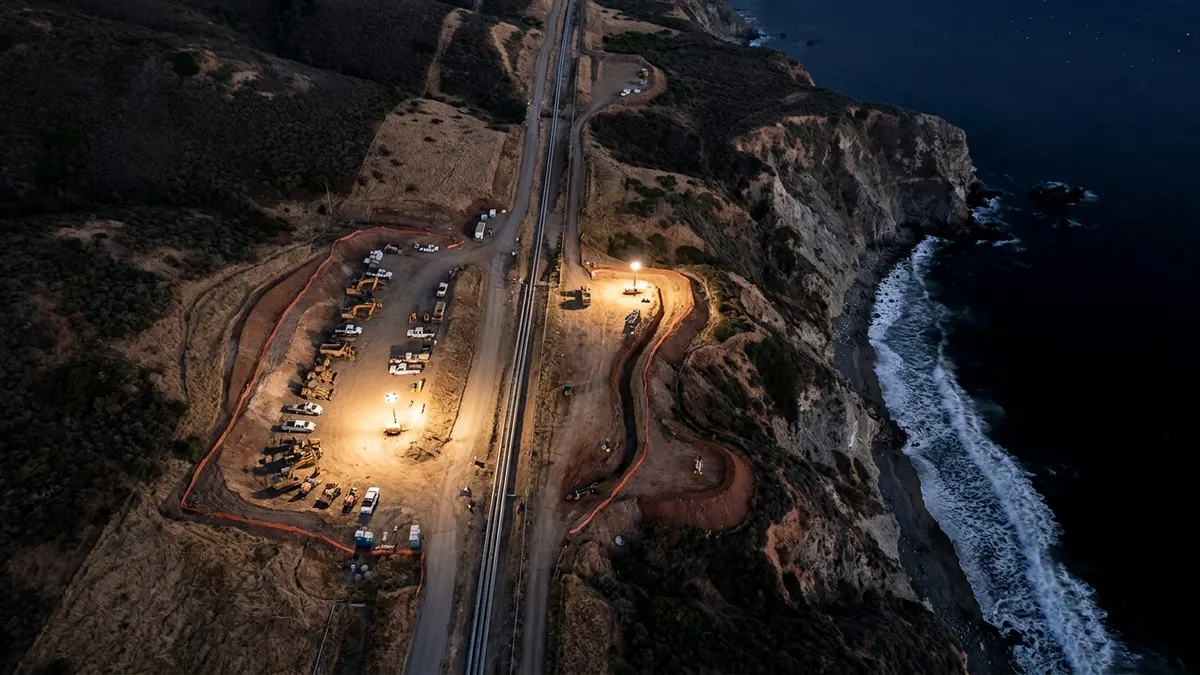 Editorial image: Halted coastal pipeline work - California Appeals Court Upholds Block on Sable Offshore Pipeline Repairs