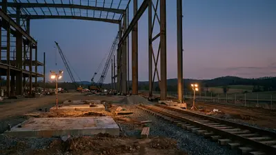 Editorial image: Transformer plant steel rising - Hitachi Energy Breaks Ground on $457M Virginia Transformer Plant, Targeting Nation's Largest LPT Facility