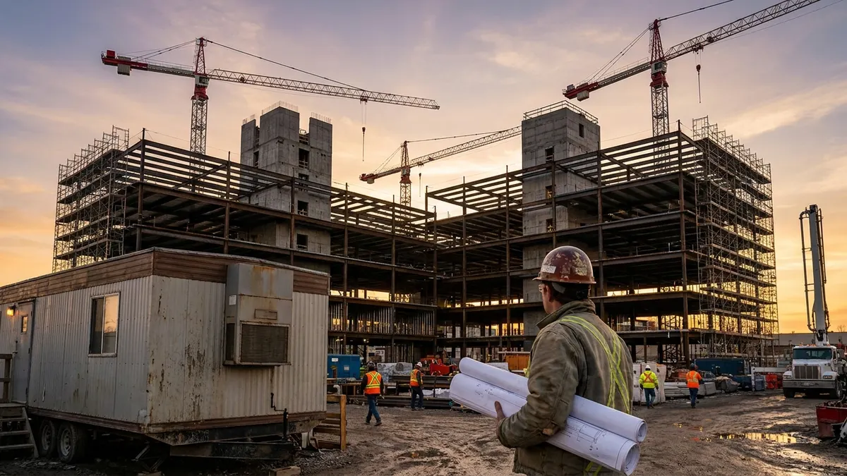 Editorial image: Institutional construction site activity - Infrastructure Ontario's June Market Update Covers 24 Projects Worth More Than $25 Billion
