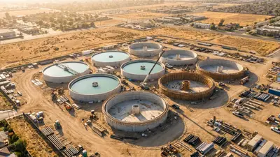 Editorial image: Desalter facility aerial construction - Jacobs-McCarthy JV Breaks Ground on $185M Torrance Groundwater Desalter Expansion