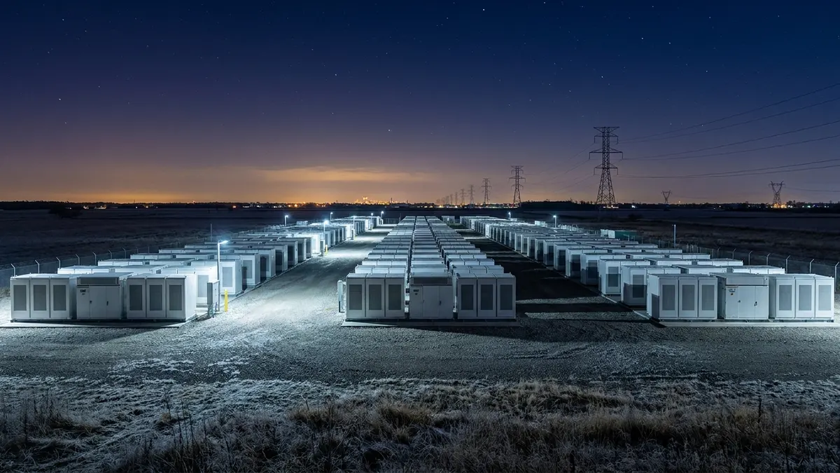 Editorial image: Grid-scale battery storage night - Ontario Approves 640 MW of Battery Storage Across Three New Projects