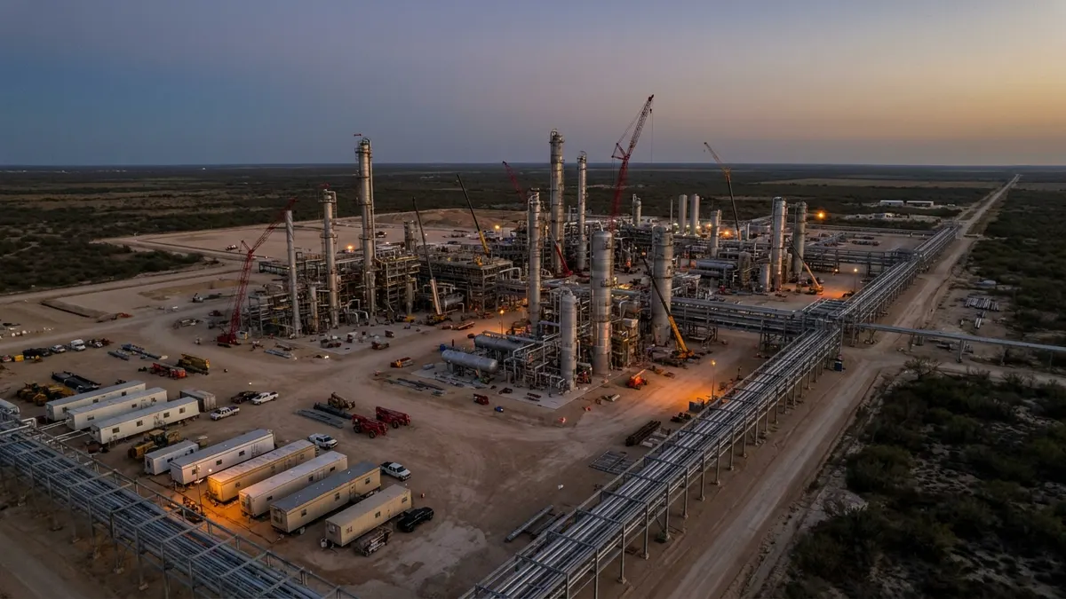 Editorial image: Fractionator complex under construction - Phillips 66 Moves Forward on Permian Gas Plant and Gulf Coast Fractionator