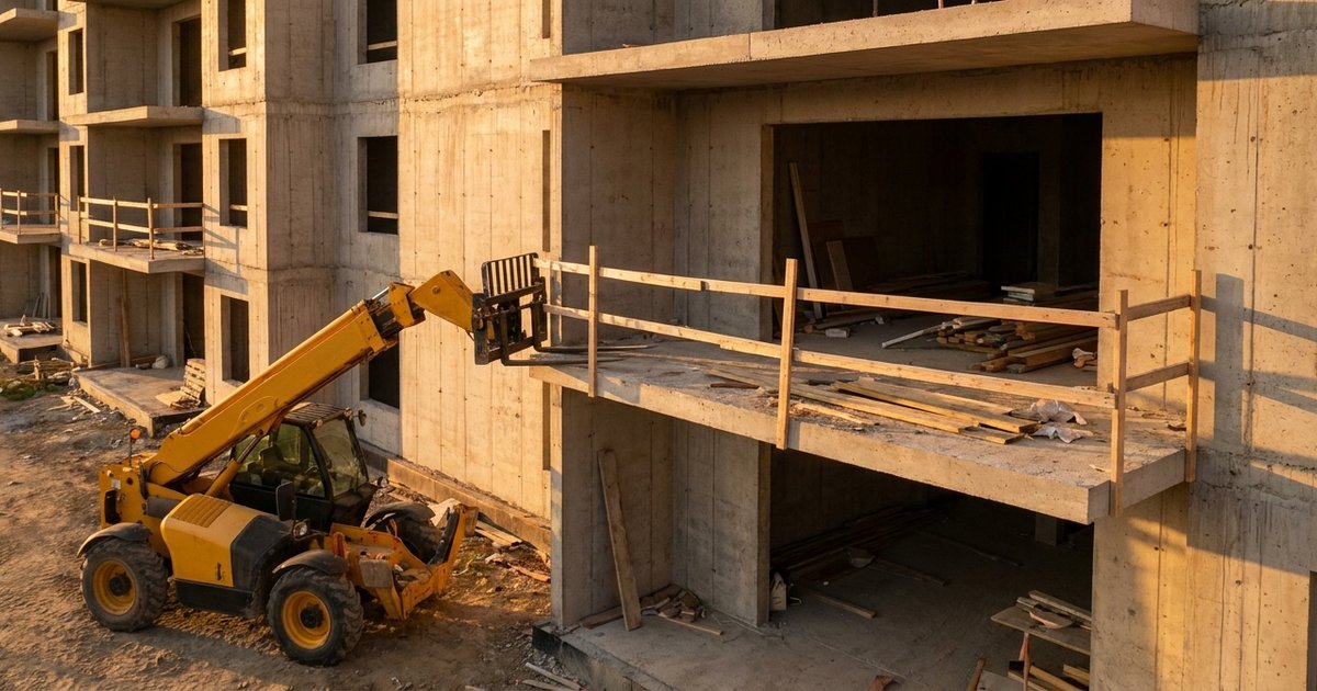 Telehandler Balcony Unloading Turns Fatal After Temporary Guardrail ...