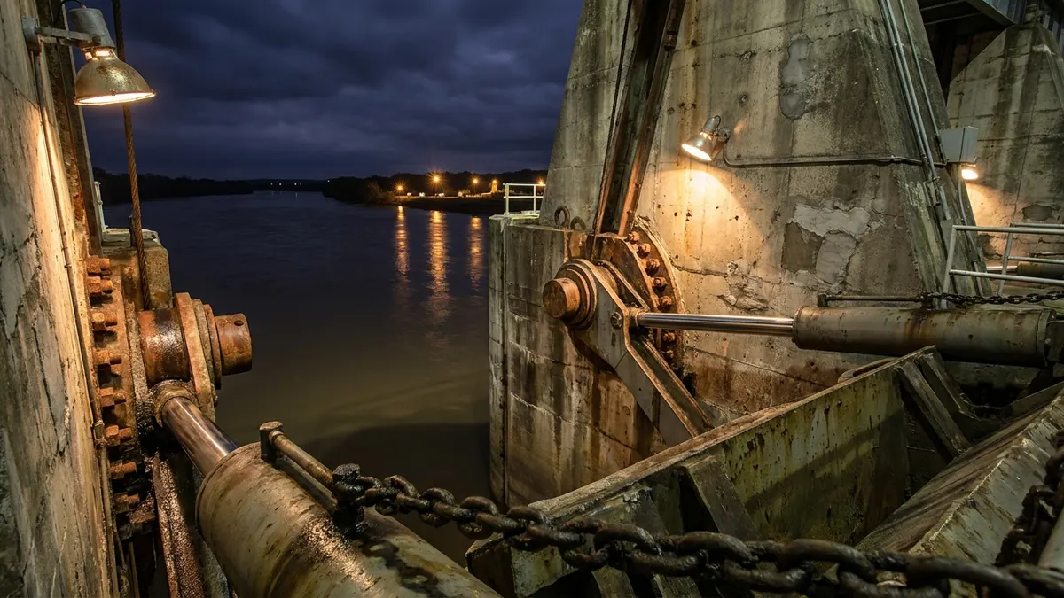 Editorial image: Dam spillway gate detail - Tetra Tech Tapped to Modernize Spillways at Two Columbia River Dams
