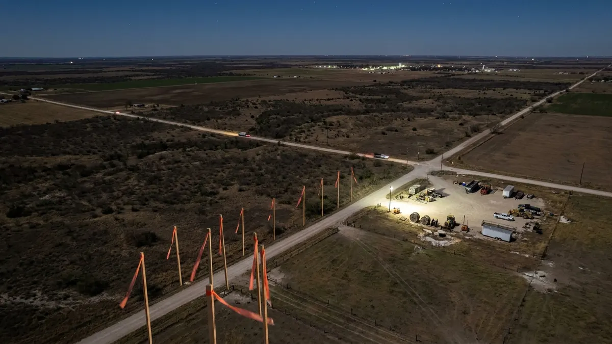 Editorial image: Stalled transmission corridor, night - 43 Texas Lawmakers Move to Block 200-Mile Central Texas Transmission Line