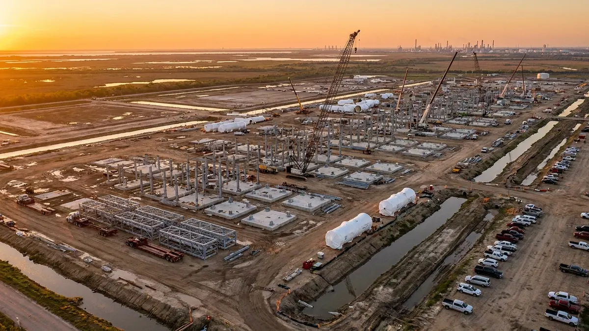 Editorial image: LNG site prep for module installation - Baker Hughes Adds Six More Liquefaction Blocks to CP2 LNG Scope