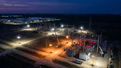 Editorial image: substation expansion powering data centers - CenterPoint Sees 14 GW Eligible for Texas Large-Load Interconnection