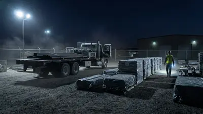 Editorial image: night yard tariff materials inspection - New Section 301 Tariffs on 60 Trading Partners Add Cost and Compliance Risk for Construction