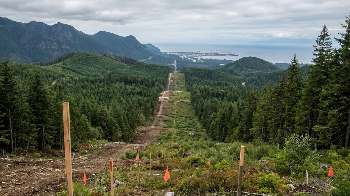Editorial image: Pipeline corridor stretching toward coast - Pembina Joins Ottawa, Alberta on Proposed 1 Million Bpd Pipeline to BC Coast