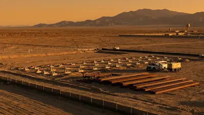 Editorial image: Data center construction on military desert land - The Pentagon Wants to Build Data Centers. Congress Would Like a Word.