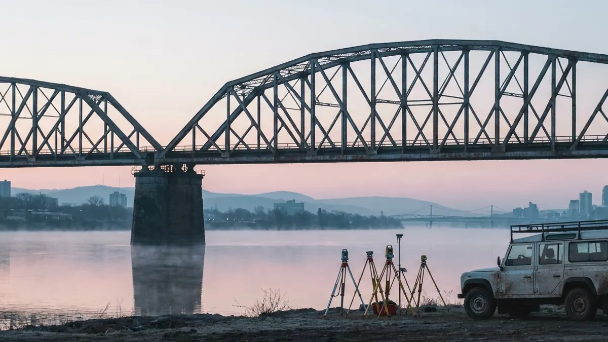 Editorial image: old bridge at dawn, planning stage - $79M Contract Advances Alexandra Bridge Replacement Ahead of 2028 Build