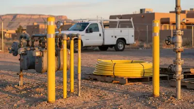 Editorial image: Gas utility regulator station close-up - Bernhard Capital Closes $1.25B Buy of New Mexico Gas Utility