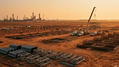 Editorial image: Groundbreaking construction site, ammonia plant - Blue Point One JV Breaks Ground on $3.7B Louisiana Ammonia Plant