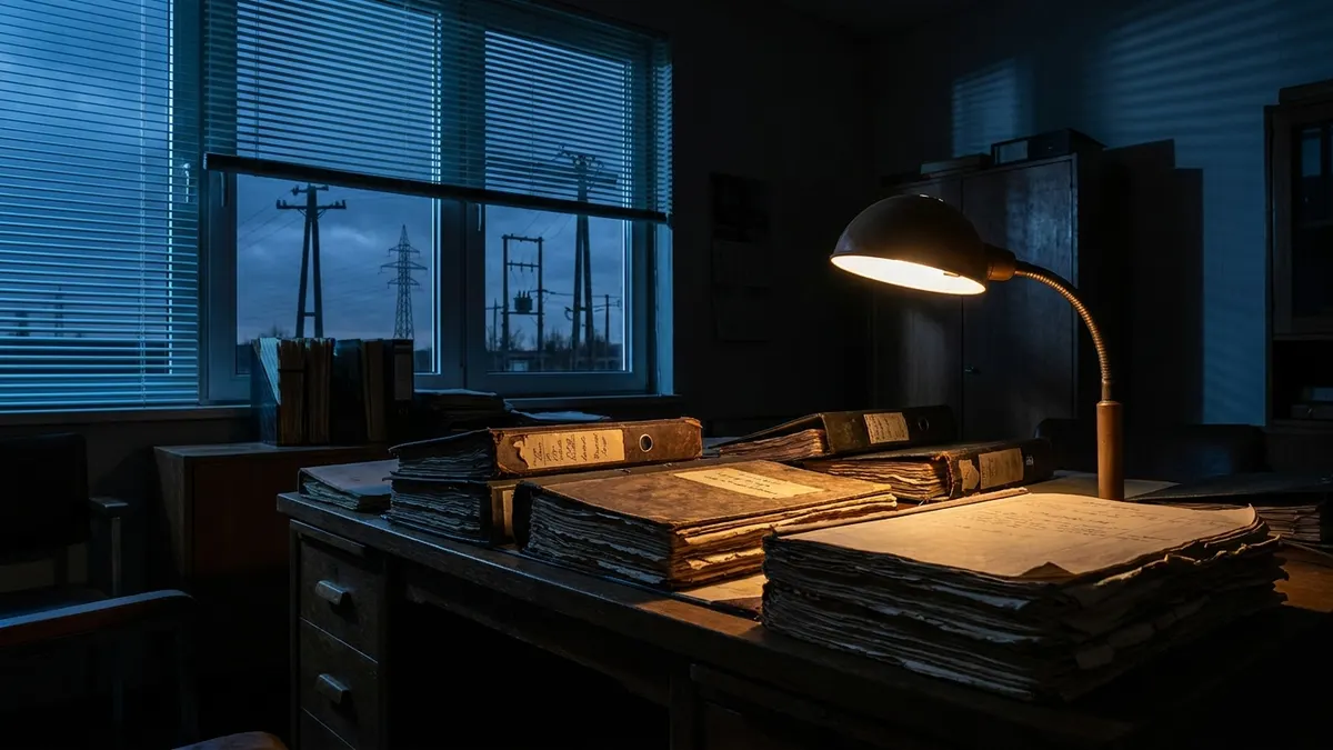 Editorial image: Aged invoices under desk lamp - Mammoth Energy Still Owed $20M for 2017 Puerto Rico Storm Work
