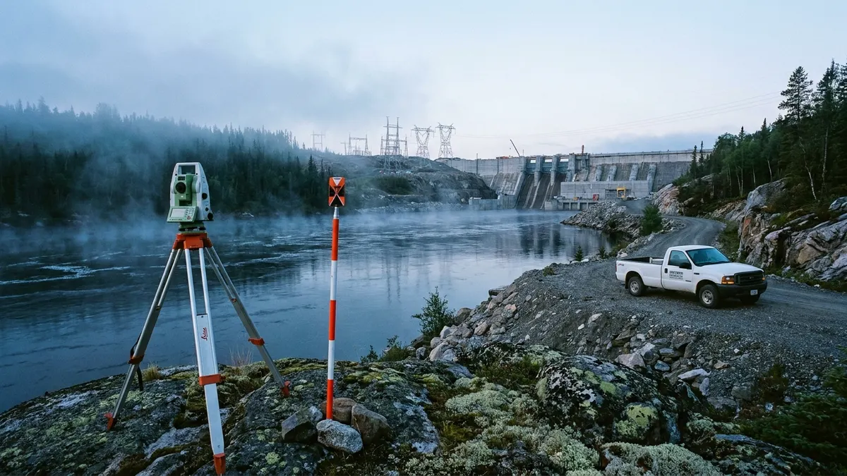 Editorial image: Northern hydro survey site dawn - Ottawa's $70B Labrador Energy Push Signals Years of Heavy-Civil Work