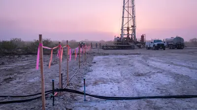 Editorial image: Staked new drilling location at dawn - Ovintiv Adds 240 Drilling Locations in $460M Land Buying Spree