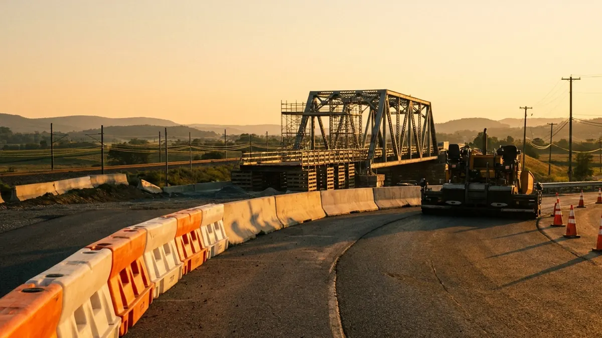 Editorial image: Long highway and bridge corridor - Pennsylvania's $90B Transportation Plan Signals Long Bid Pipeline for Contractors