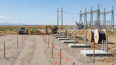 Editorial image: Battery storage site groundbreaking, civil work - Work Begins on $141M Weld Energy Center Battery Storage Project in Colorado